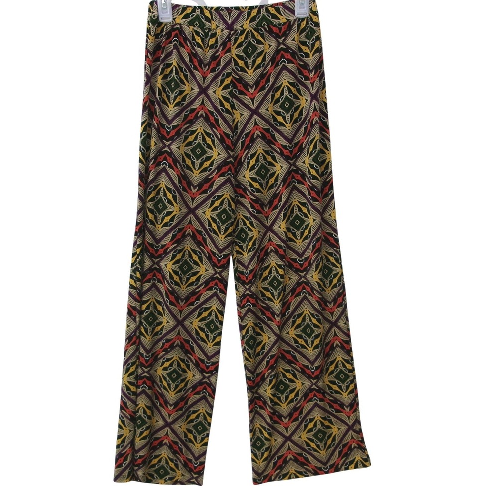 Chacha Vente Large Geometric Print Palazzo Pants